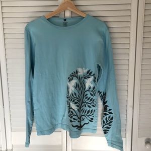 Long Sleeved Aqua Tee /L